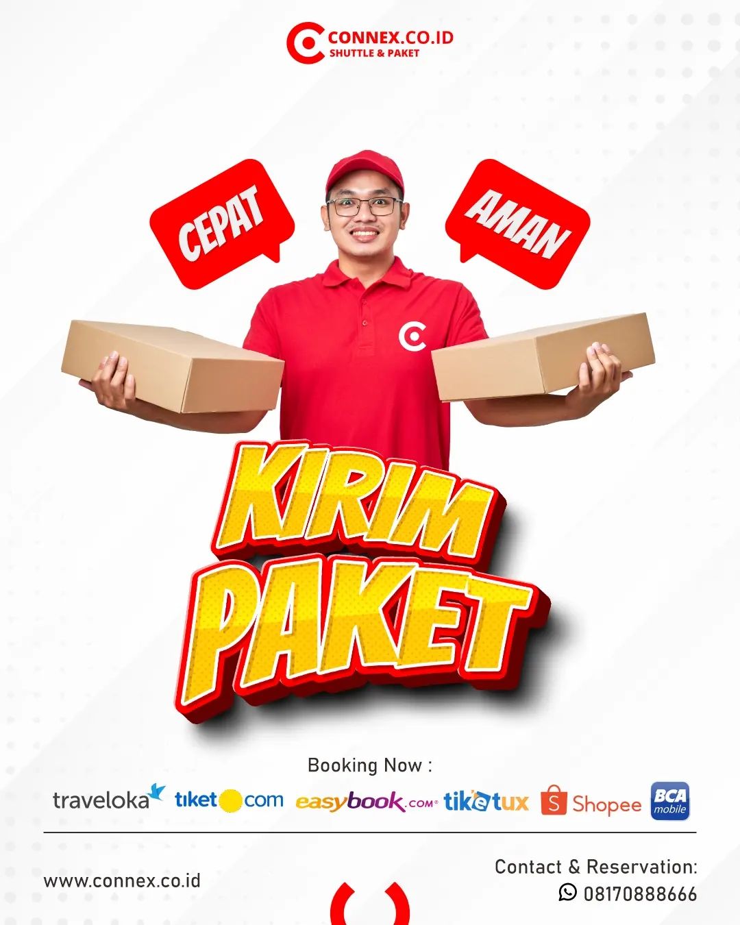 Kirim Paket Cepat dan Aman Pakai Connex Shuttle Travel Semarang Cirebon Salatiga (1)