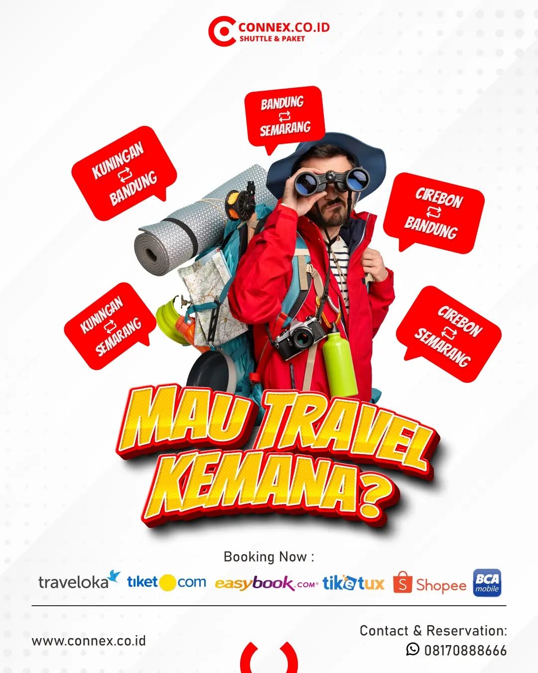 Kemana aja bisa naik Connex Shuttle Travel Semarang Cirebon (2)